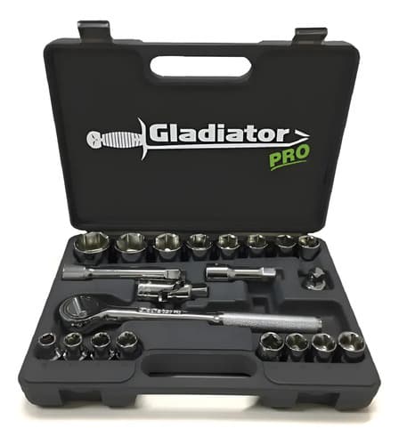 Juego Dados 20 Piezas Gladiator Pro De 10 A 32mm Plateado