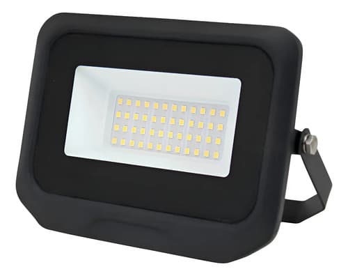 Foco Reflector Proyector Led Sky Blue 30w Carcasa Negro Luz Negro Blanco Frío
