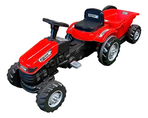 Tractor A Pedal Para Niños Equus Rojo