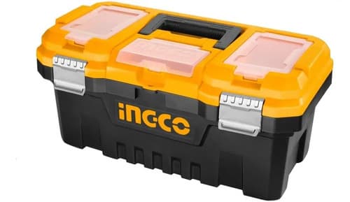 Caja Valija Herramientas 17 Broche Metal Ingco Pbx1702 Color Amarillo Naramja Y Negro