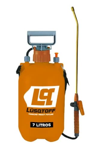Pulverizador Fumigador Manual 7 Litros Lusqtoff Color Naranja