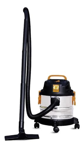 Aspiradora Ind 1 Motor Polvo Líquido 15 Litros Lusqtoff Color Acero Inoxidable/negro