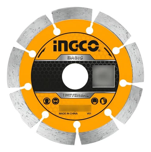 Set Lata Con 5 Discos De Widia Diamantado 230mm 9 Ingco Amarillo