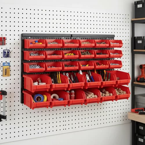 Organizador De Pared 30 Compartimientos Equus Rojo