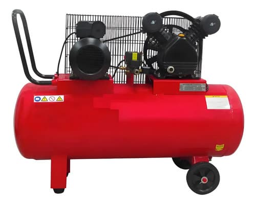 Compresor A Correa Montana - 200 Litros Monofásico Color Verde 50 Hz Monofásica