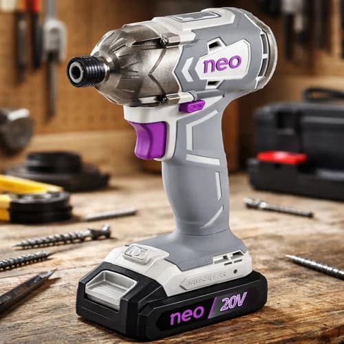 Atornillador De Impacto A Batería 20v Neo Ai1014/1/20 C/bat Gris