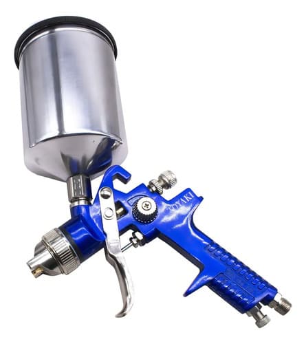 Pistola Gravedad Para Pintar Toyaki Tk-2012a Metal Plateado 600 Ml