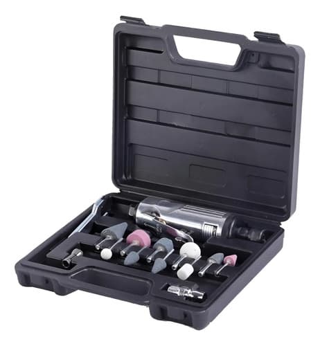 Amoladora Neumática Recta Maletin Mini Torno Kit
