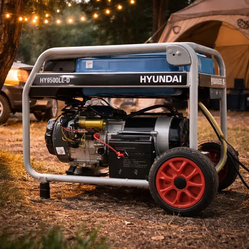 Generador Hyundai Monofásico 8000w 220v Hy9500le-d