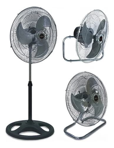 Ventilador 3 En 1 Pie/turbo/pared Color De La Estructura 45 Cm