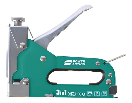 Engrampadora Neumática Power Action 4-14mm Para Madera 600 Grapas