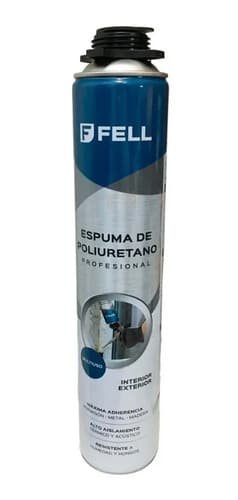 Espuma De Poliuretano 750ml Para Pistola Fell Sellado Aislamiento
