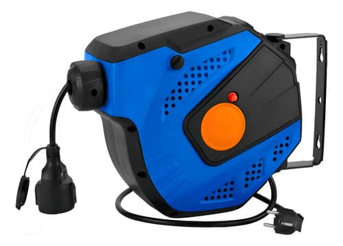 Alargue Enrollador Retractil 15mt Wadfow Wez2515 Azul