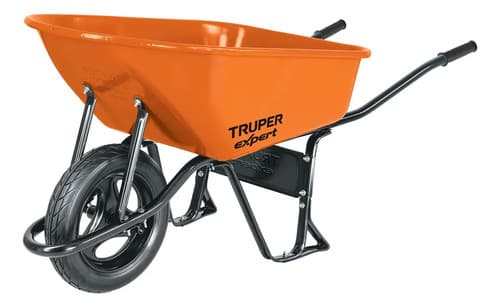Carretilla 6ft3 Imponchable Bastidor Tubular Truper 100417 Color Naranja