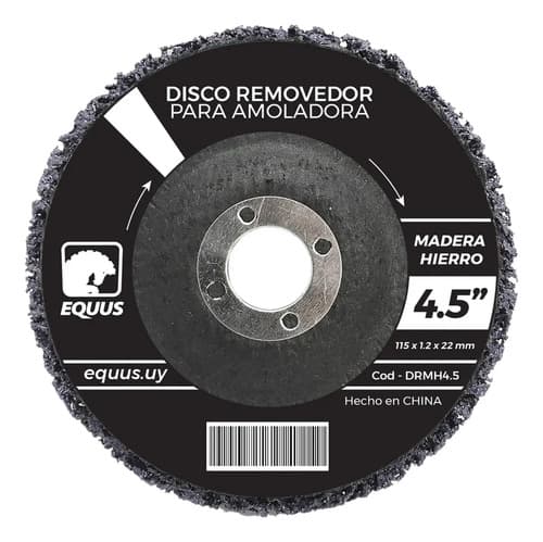 Disco Removedor Para Madera Y Hierro 4,5 Equus Negro