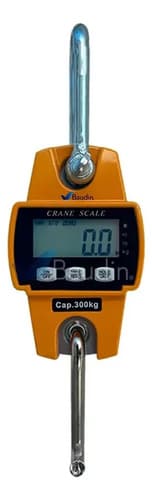 Balanza Electronica De Colgar 50 Gramos Hasta 300 Kg Hoteche Naranja Claro