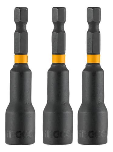 Set Adaptadores Impacto Magneticos 3/8 Hex Enc 1/4 10mm