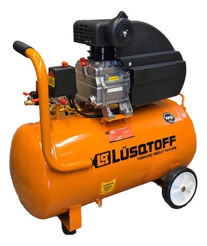 Compresor De Aire Eléctrico Portátil Lüsqtoff Lc-2550bk 50l 2.5hp Naranja 50 Hz Monofásica