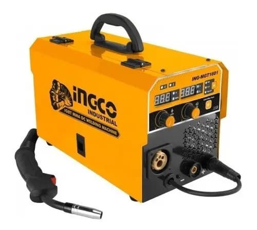 Soldadora Mig Mag Tig Mma Inverter Ingco Mgt1601 Anaranjado