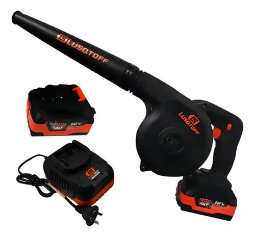 Sopladora Inalambrica Lusqtoff 2 Baterias Black Series Color Negro