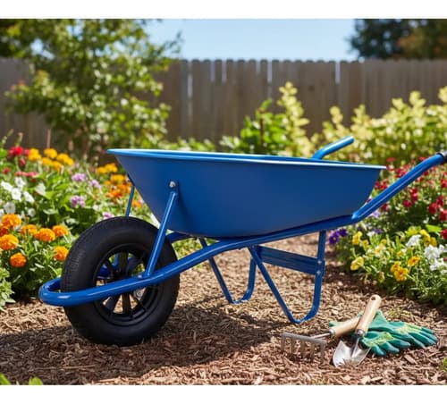 Carretilla Tramontina Con Balde Plástico 50l 77703432 Azul