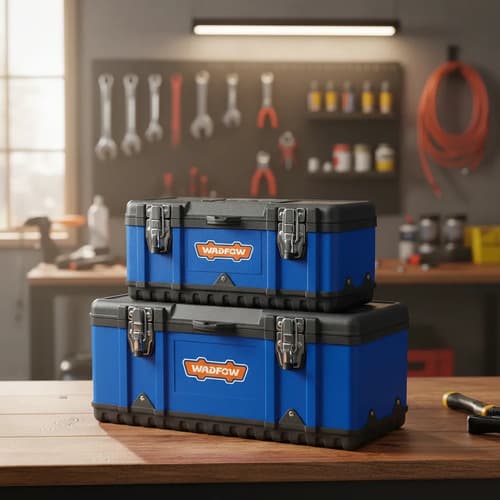 Set 2 Cajas Herramientas Metal Plastico 15.5 18.5 Wtb6a02 Azul