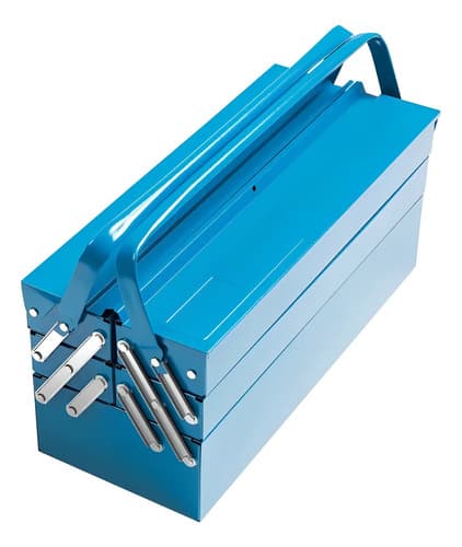 Tramontina 43800005 Caja De Herramientas De Metal Con 5 Cajones Azul