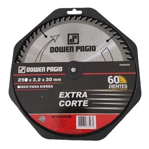 Disco Sierra Circular 250mm 60 Dientes Dowen Pagio 9998658