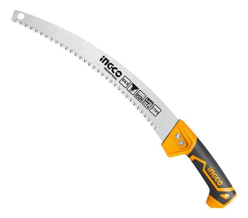 Serrucho De Poda Curvo Industrial 330 Mm / 13 Ingco Hps3308 Negro/naranja