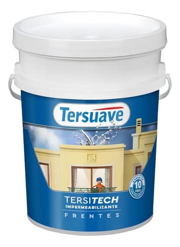 Tersuave Impermeabilizante Exterior Blanco Mate 10l Tersitech Frentes