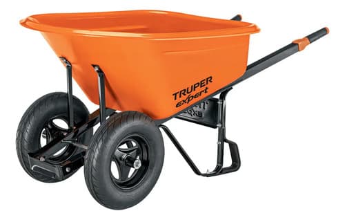 Carretilla 7ft3 Expert Plástica,2llantas 103007 Color Naranja