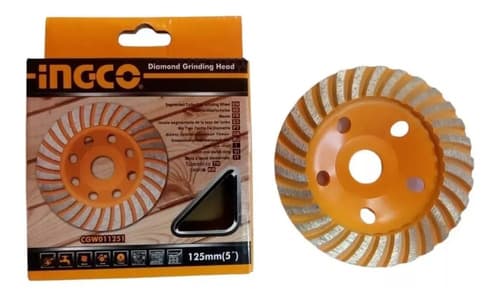 Disco Copa Desbaste 4 1/2 Tipo Flap Ingco *ub* Color Naranja Claro