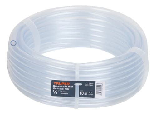 Manguera De Nivel 1/4'' Rollo De 10m, Truper 104050 Color Transparente