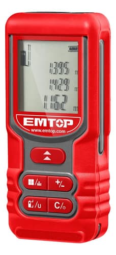 Medidor Láser Emtop Emdl1516 60m Precisión 2mm Rojo Portátil