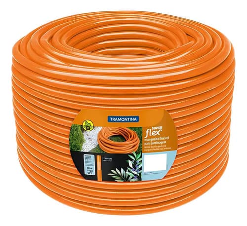 Manguera Para Jardín Super Flex Naranja 200m 1/2 Tramontina