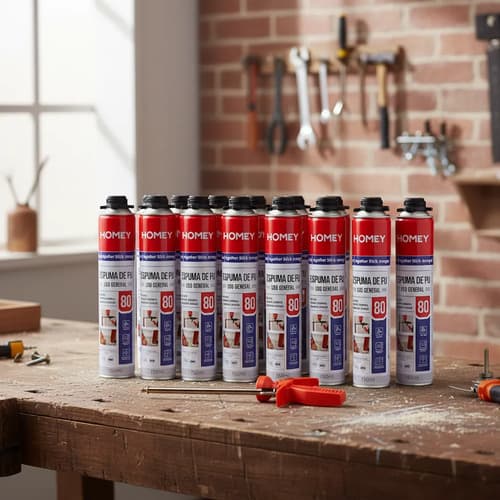 Espuma De Poliuretano 750ml Homey X 12 + Pistola De Metal