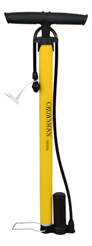 Inflador De Pie 35 X 500mm Crownman 1511015 Amarillo
