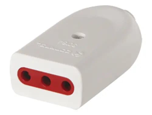 Ficha Hembra Con Tierra 3 En Linea Kit 10 Unidades