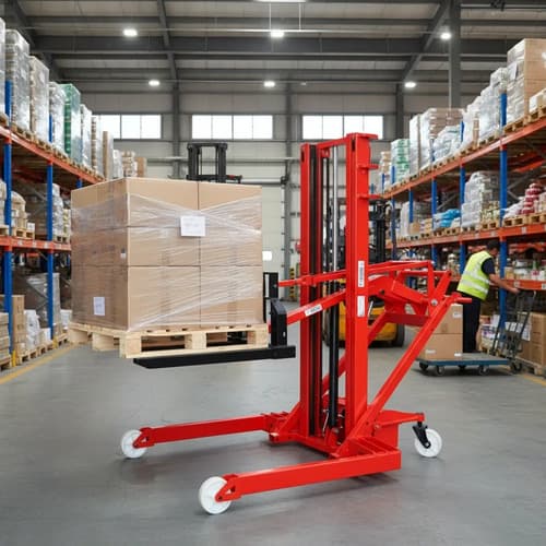 Apilador Semi Eléctrico Con Pluma Curva 500 Kgs