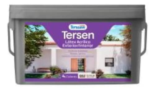 Tersen Latex Acrilico Exterior/interior Tersuave Colores 4lt Acabado Mate Color Tostado Armonía