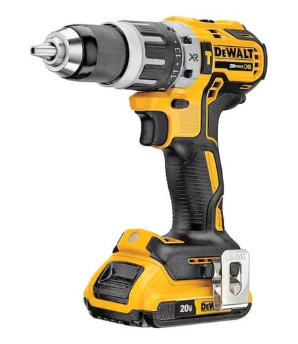 Taladro Percutor Atornillador Inalámbrico De 13mm Dewalt Dcd796d2 + 2 Baterías De 2ah + Accesorio Con Maletín De Transporte Amarillo