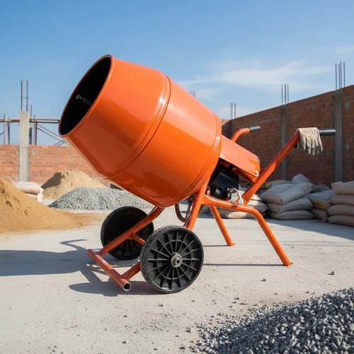 Hormigonera Trompito Mezcladora 130l Reforzada Motor Weg 1hp