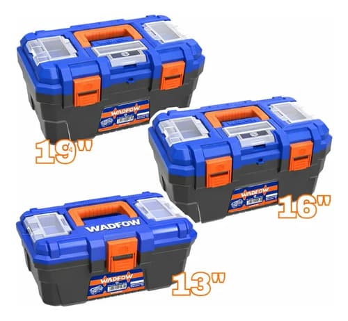 Caja Herramientas Kit Manuales Organizador Azul Oscuro