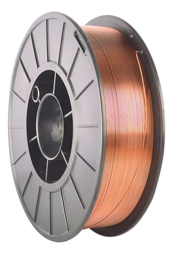 Alambre Cobreado De Acero Al Carbono Lüsqtoff Para Soldar, 0.8 Mm Y 5 Kg Chocolate