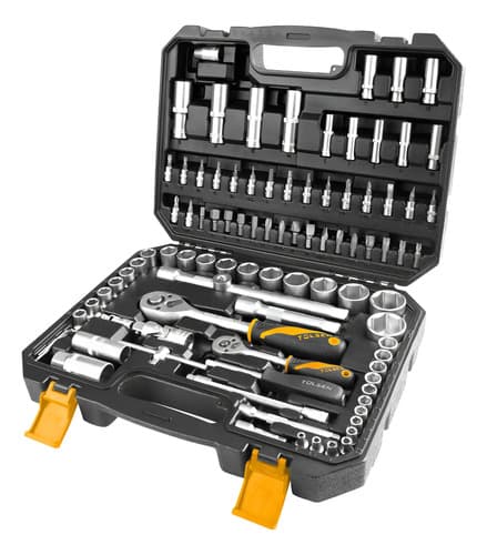 Set Dados 1/4-1/2 94 Pcs. 1/2 Y 1/4 Calidad Premium 15145 Cromado
