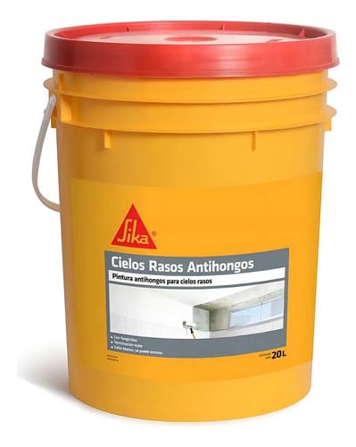 Pintura Cielos Rasos Antihongos Sika Blanco 20 Litros Mate