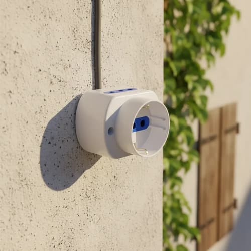 Toma Exterior 1 Schuko 2 Modulares/hnt Blanco