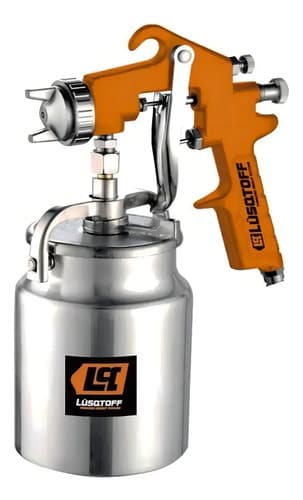 Pistola De Pintar Alta Presion Tacho Metalico 1lt Lusqtoff