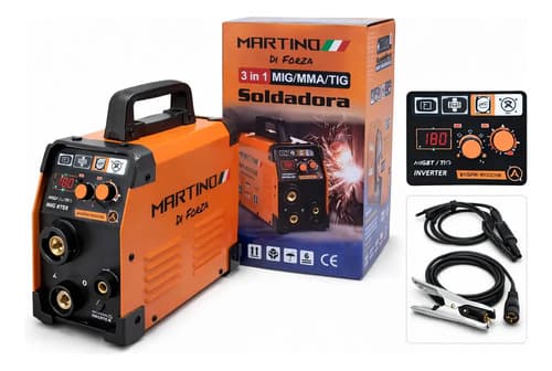 Soldadora Inverter 3 En 1 Mig Mma Tig Mig-130 Tyt Naranja