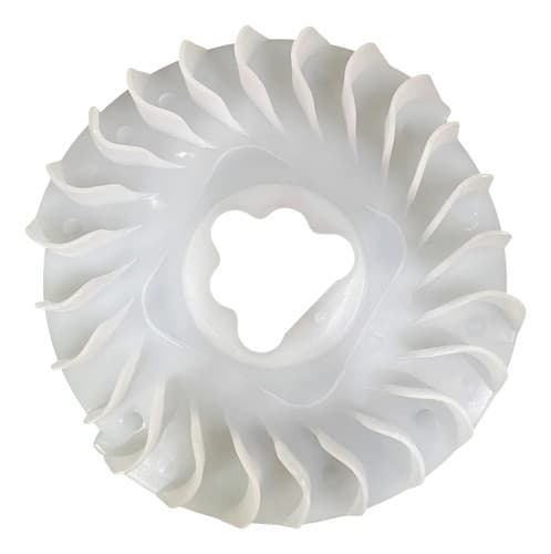 Ventilador De Repuesto Equus De 30 Cm Con Aspas Blancas 50 Hz Negro Blanco Plástico 3